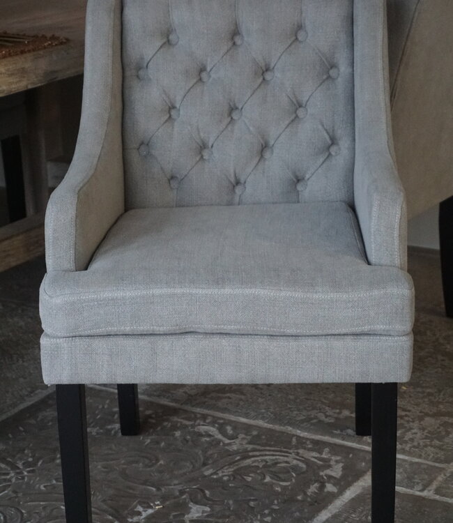 Luksa Home Collection Eetkamerstoel Doutzen Grijs/Taupe Set Van 4 - Uitlopend