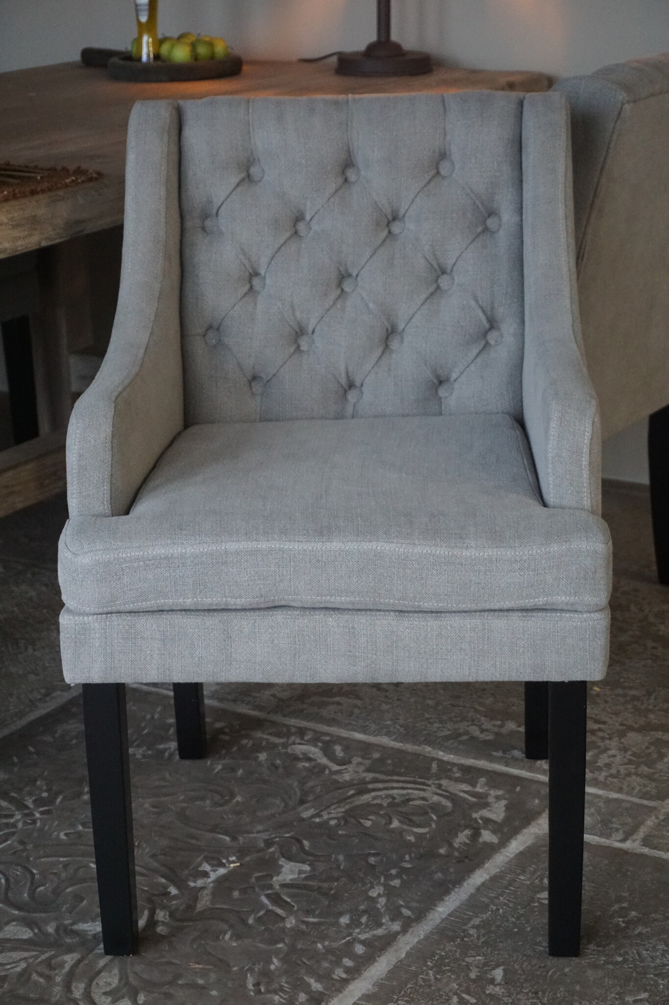 Luksa Home Collection Eetkamerstoel Doutzen Grijs/Taupe Set Van 4 - Uitlopend