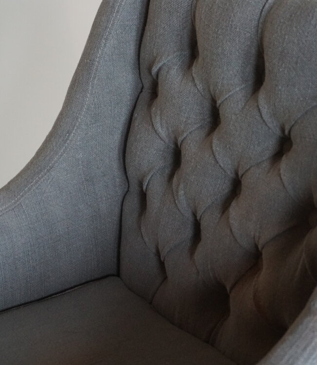 Luksa Home Collection Eetkamerstoel Doutzen Grijs/Taupe Set Van 4 - Uitlopend