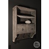 Wandrek | Verweerd Teakhout | H83xB60xD21 Cm