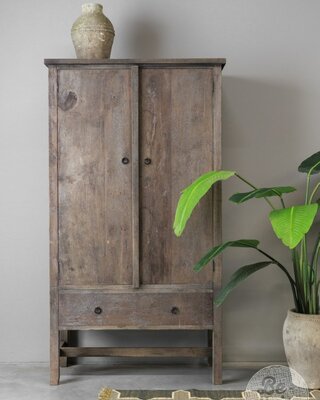 Be-Uniq Kabinet Santorini | Teakhout | H180xB100xD45