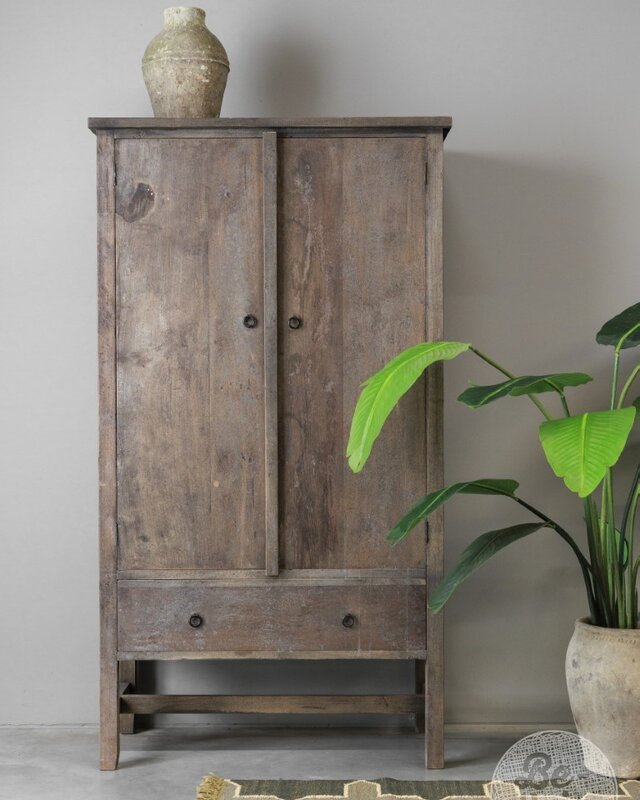 Be-Uniq Kabinet Santorini | Teakhout | H180xB100xD45 Cm
