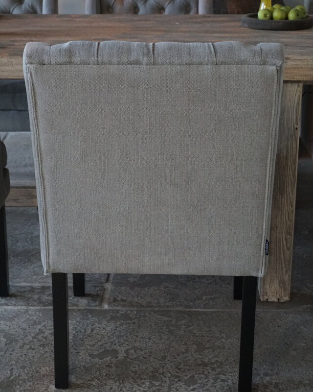 Luksa Home Collection Eetkamerstoel Doutzen Grijs/Taupe Set Van 4 - Uitlopend