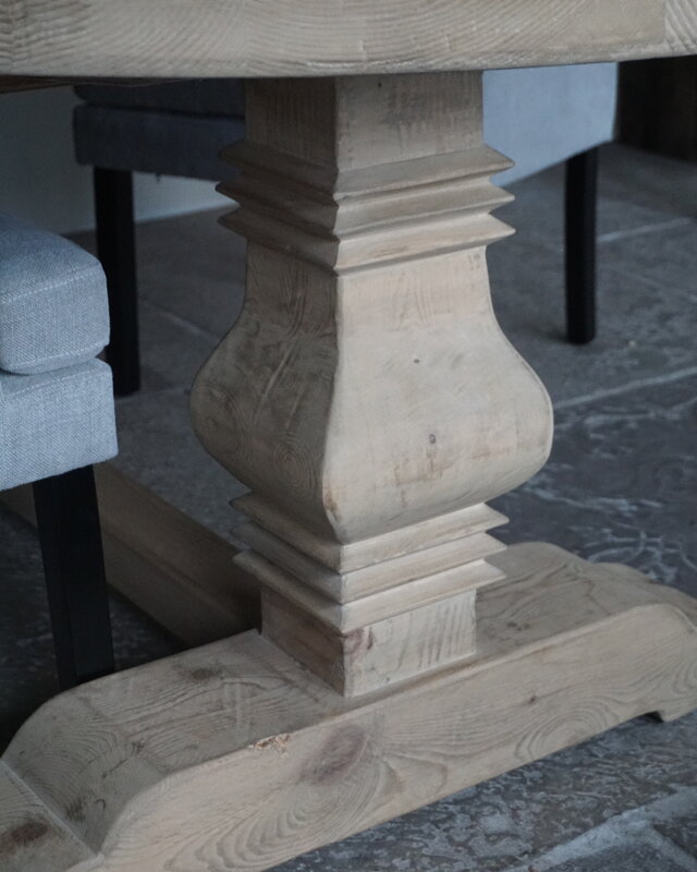 Rene Houtman Kloostertafel Ovaal | Naturel Grenen | H79 x B240 x D110 cm
