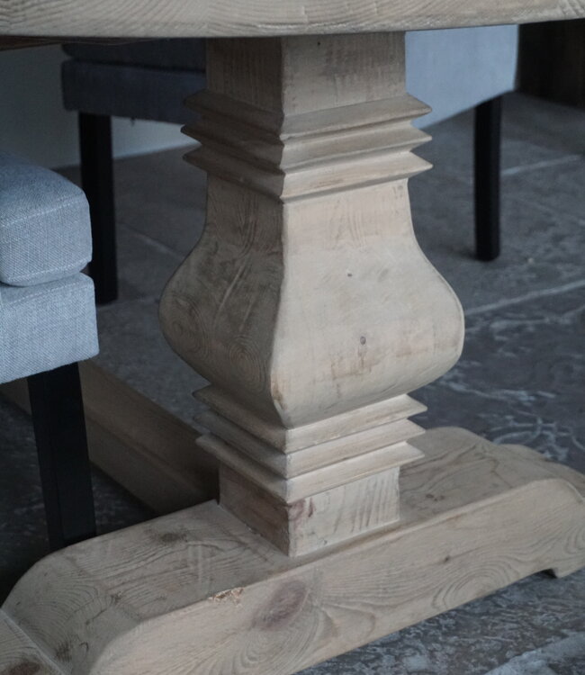 Rene Houtman Kloostertafel Ovaal | Naturel Grenen | H79 x B240 x D110 cm