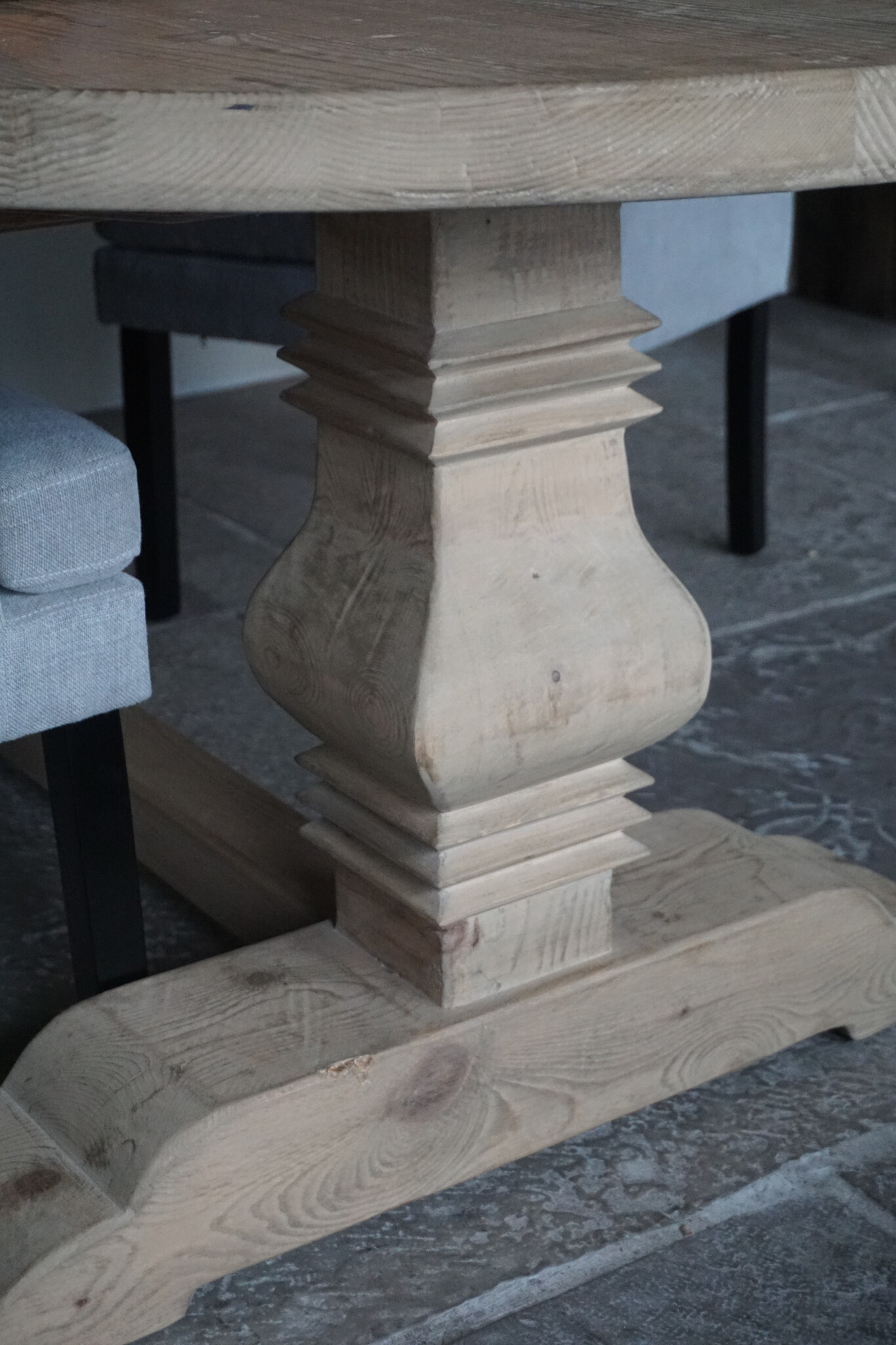 Rene Houtman Kloostertafel Ovaal | Naturel Grenen | H79 x B240 x D110 cm