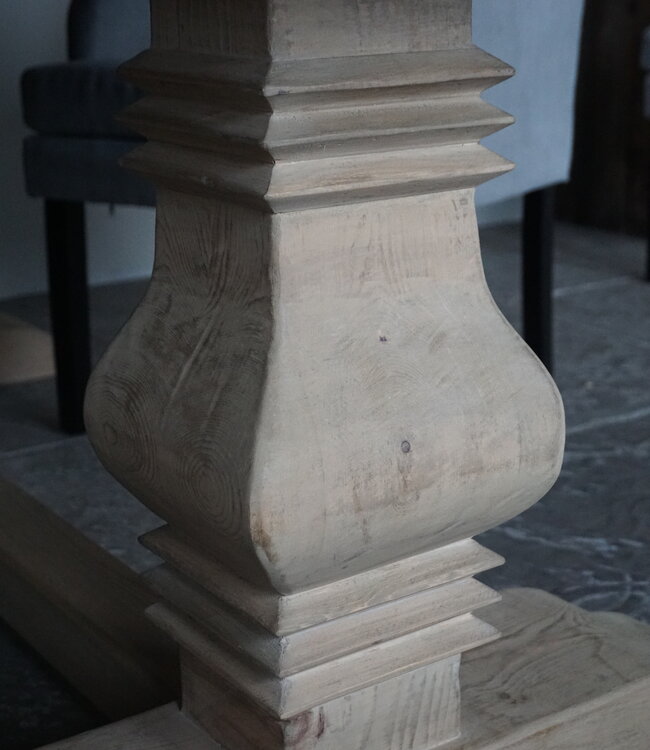 Rene Houtman Kloostertafel Ovaal | Naturel Grenen | H79 x B240 x D110 cm