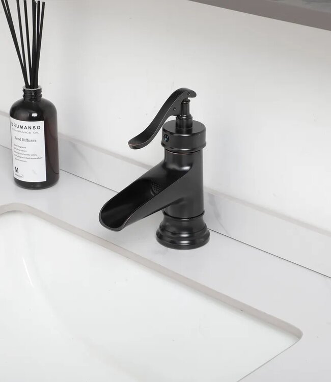 Rene Houtman Nostalgische Wastafelkraan -  Klassiek Model - Olie Brons