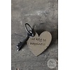 Sleutel met tekst E | Happiness
