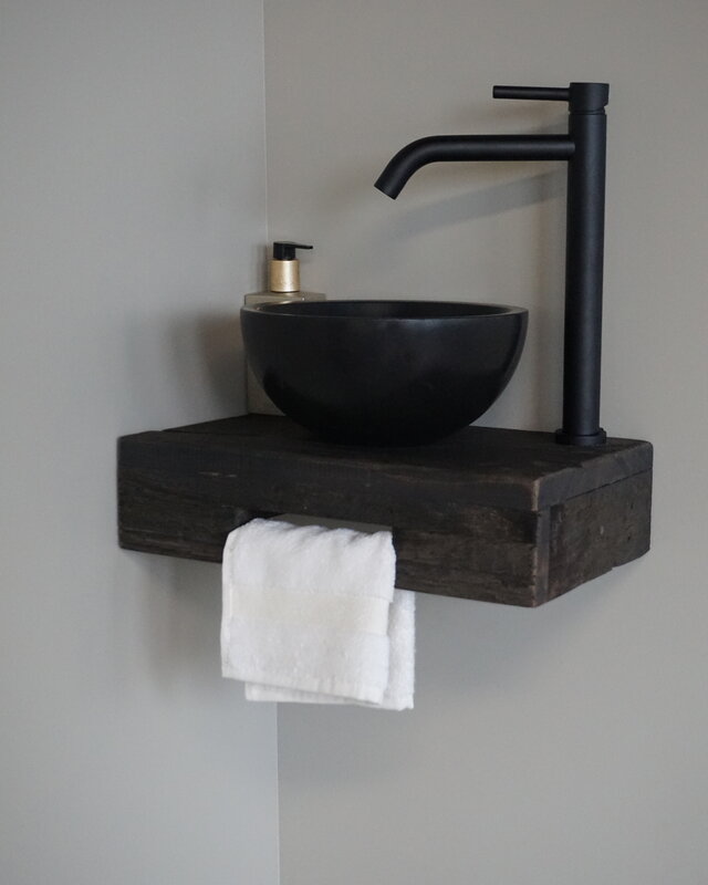 Rene Houtman Oakie Dark Toiletmeubel Zwevend Handdoekhouder