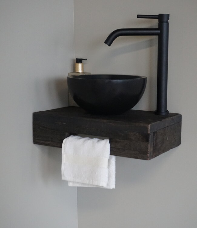 Rene Houtman Oakie Dark Toiletmeubel Zwevend Handdoekhouder