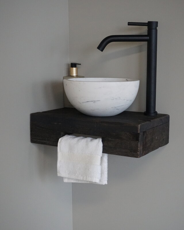 Rene Houtman Oakie Dark Toiletmeubel Zwevend Handdoekhouder