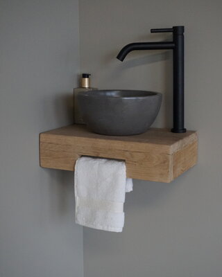 Rene Houtman Oakie Light Toiletmeubel Zwevend Handdoekhouder