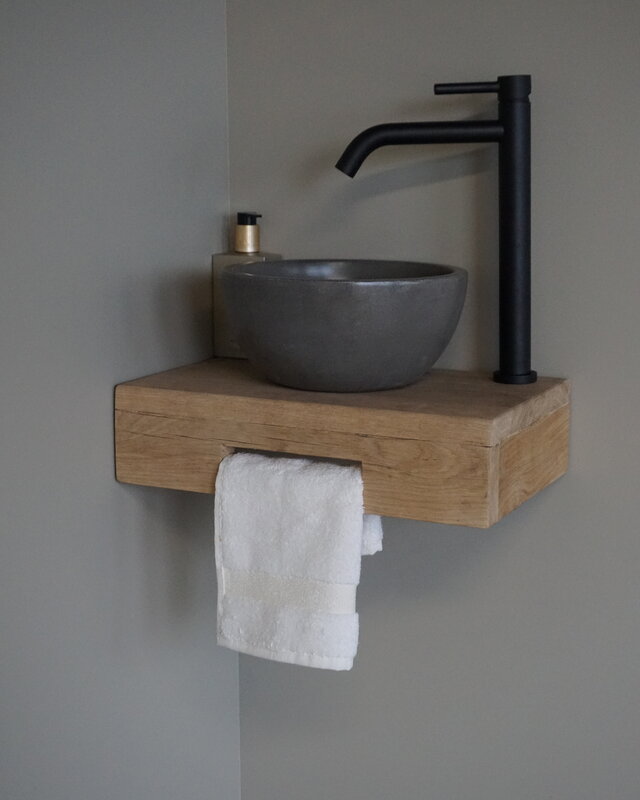 Rene Houtman Oakie Light Toiletmeubel Zwevend Handdoekhouder
