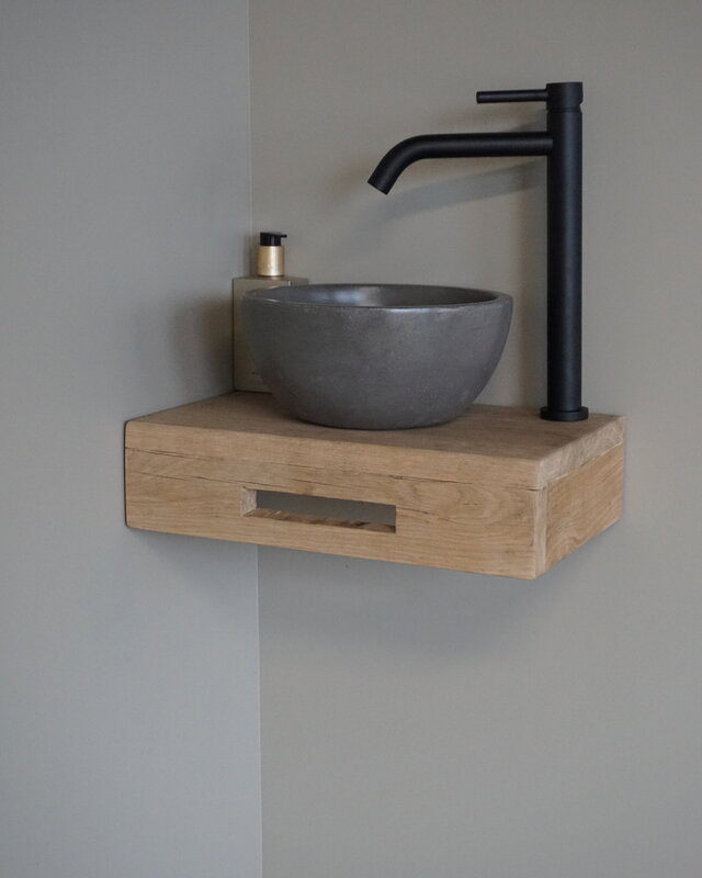 Rene Houtman Oakie Light Toiletmeubel Zwevend Handdoekhouder