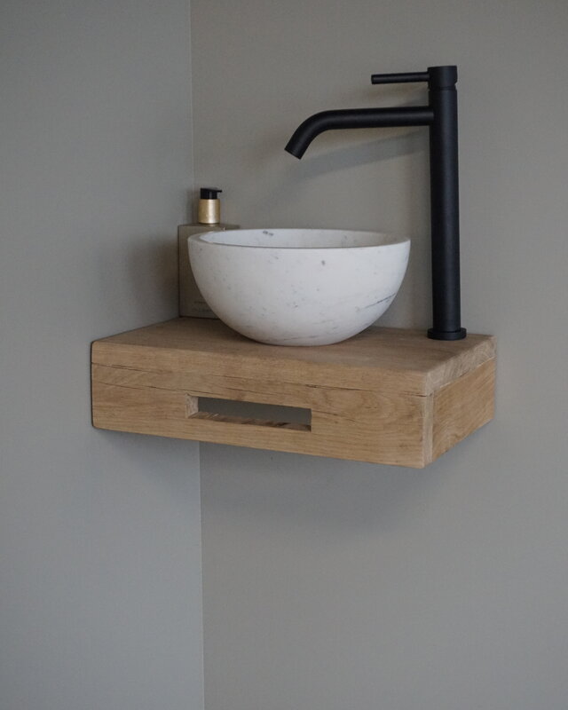 Rene Houtman Oakie Light Toiletmeubel Zwevend Handdoekhouder