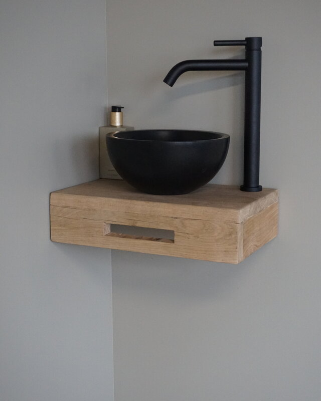 Rene Houtman Oakie Light Toiletmeubel Zwevend Handdoekhouder