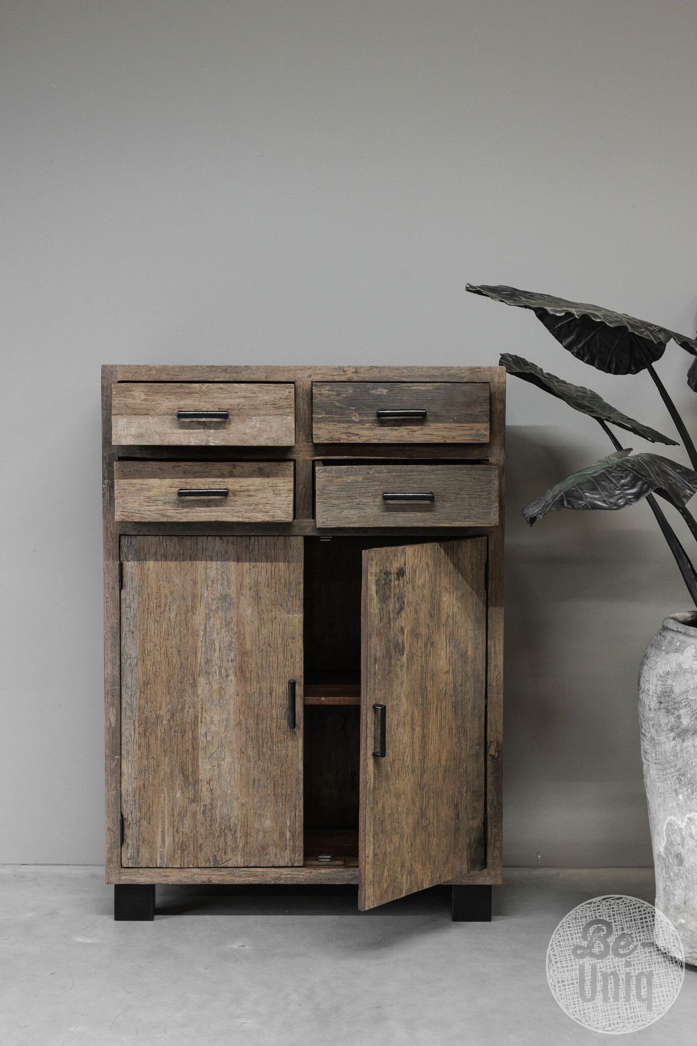 Be-Uniq 2-Deurs Kast | Urban Collection | H140xB100xD40 Cm