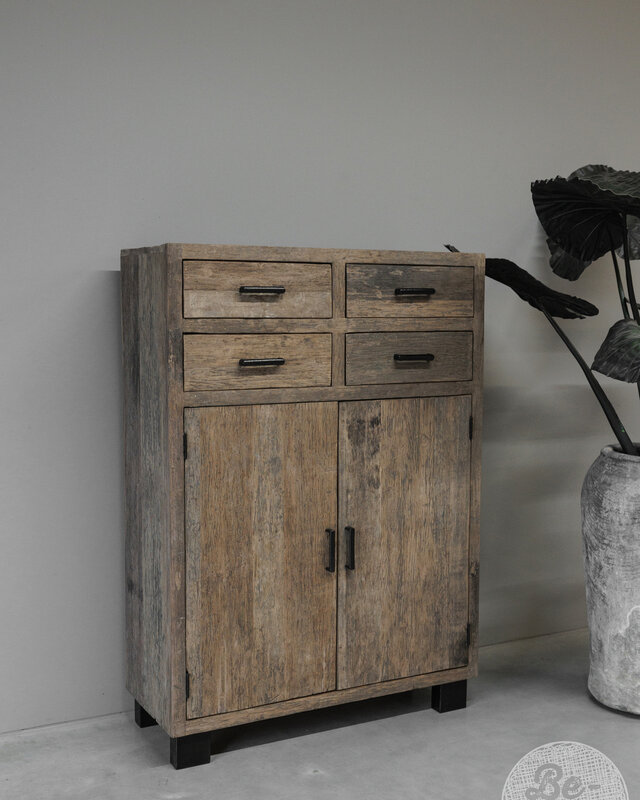 Be-Uniq 2-Deurs Kast | Urban Collection | H140xB100xD40 Cm