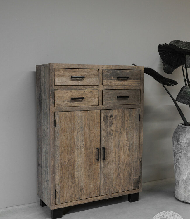 Be-Uniq 2-Deurs Kast | Urban Collection | H140xB100xD40 Cm