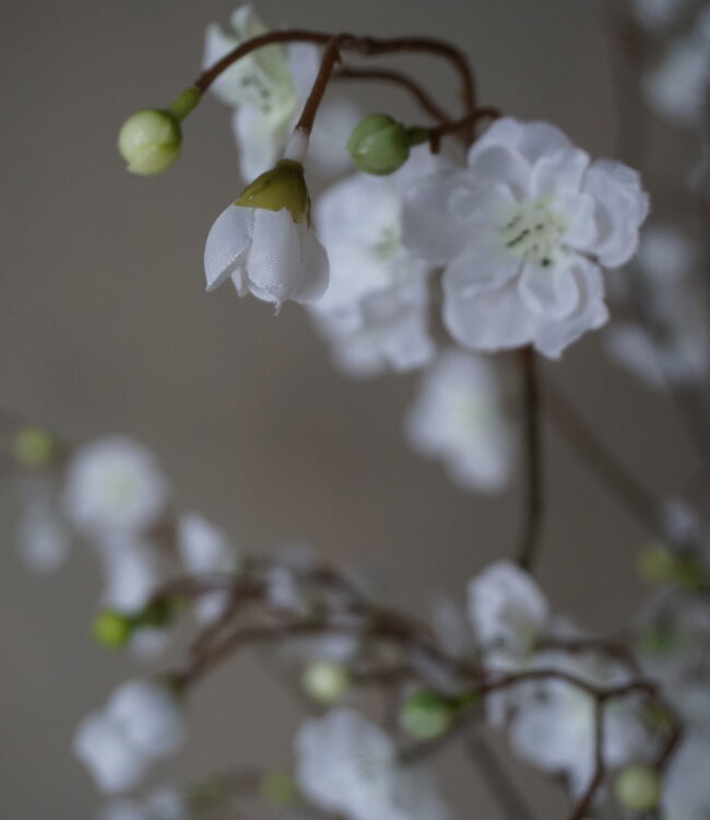 Rene Houtman Zijden Bloesem Takken | Wit | Set Van 3 | H130 cm