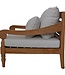HSM Collection Bahama lounge stoel - 90x95x90 - Naturel - schuim/stof