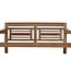 HSM Collection Bahama sofa 2,5-zits incl kussenset - 150x95x80 - Naturel/wit -  teak