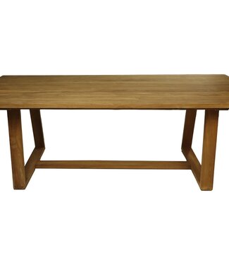 HSM Collection Tuintafel medium - 220x100x77 - Naturel - Teak