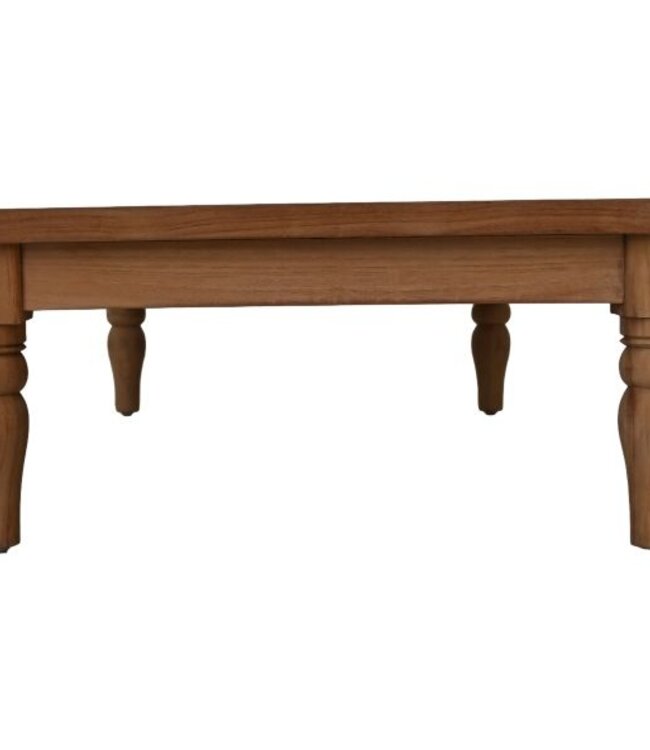 HSM Collection Bahama salontafel tuin - 125x70x30 - naturel -  teak