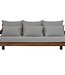 HSM Collection Bahama 3,5-zits sofa incl. kussens - 190x95x80 - Naturel/wit -  teak