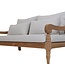 HSM Collection Bahama 3,5-zits sofa incl. kussens - 190x95x80 - Naturel/wit -  teak