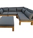 HSM Collection Lounge tuintafel Aruba - 80x80x30 - Naturel - teak