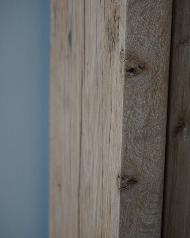 Rene Houtman Toiletmeubel oud eikenhout landelijk geschaafd - 1 deur - 90 cm