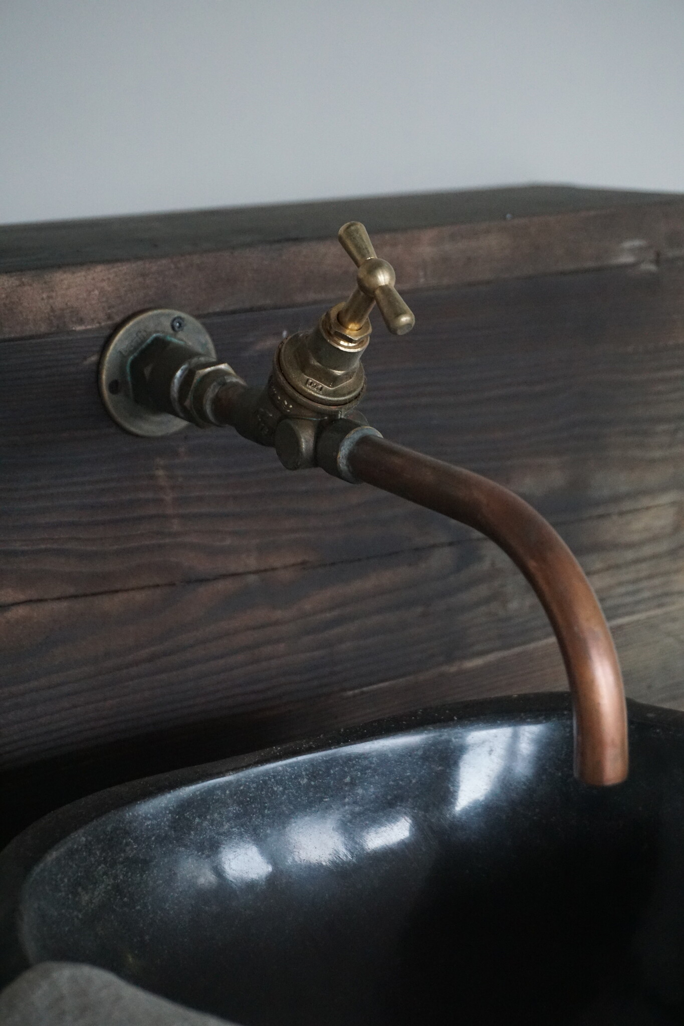 Rene Houtman Assen - Koperen Muurkraan - Koud Water - Handmade