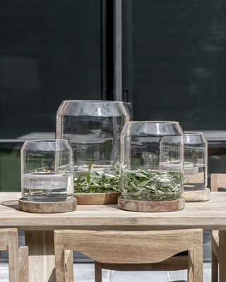 Gommaire Windlicht Hurricane - Large - Clear Ø35 X H43 CM