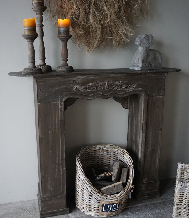 Rene Houtman Sfeervolle Houten Schouw | Bruin | H101 x B125 x D28 cm