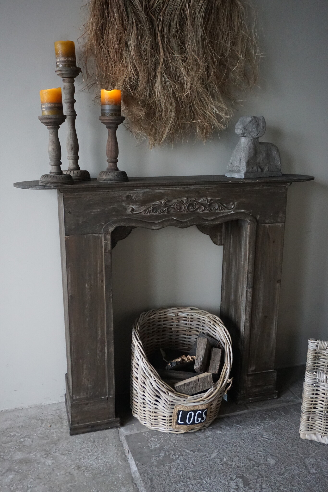 Rene Houtman Sfeervolle Houten Schouw | Bruin | H101 x B125 x D28 cm