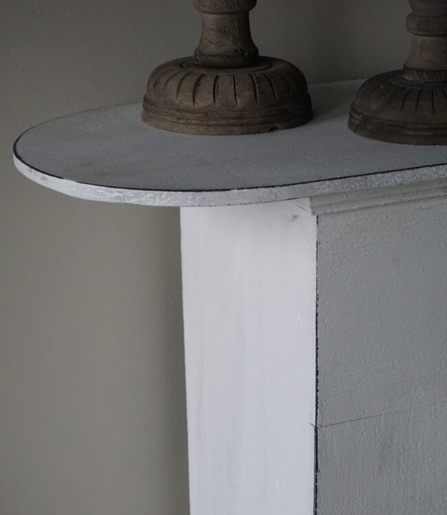 Rene Houtman Sfeervolle Houten Schouw | Wit | H101 x B125 x D28 cm