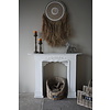 Sfeervolle Houten Schouw | Wit | H101 x B125 x D28 cm