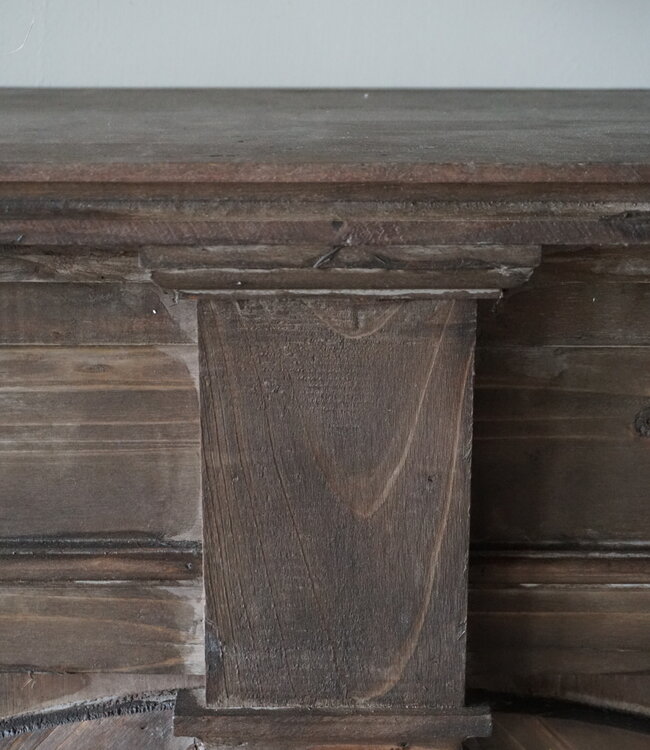 Rene Houtman Sfeervolle Houten Schouw | Bruin | H104 x B130 x D21 cm