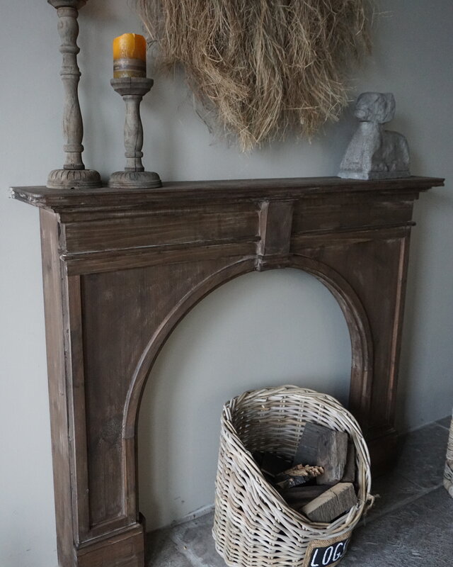 Rene Houtman Sfeervolle Houten Schouw | Bruin | H104 x B130 x D21 cm