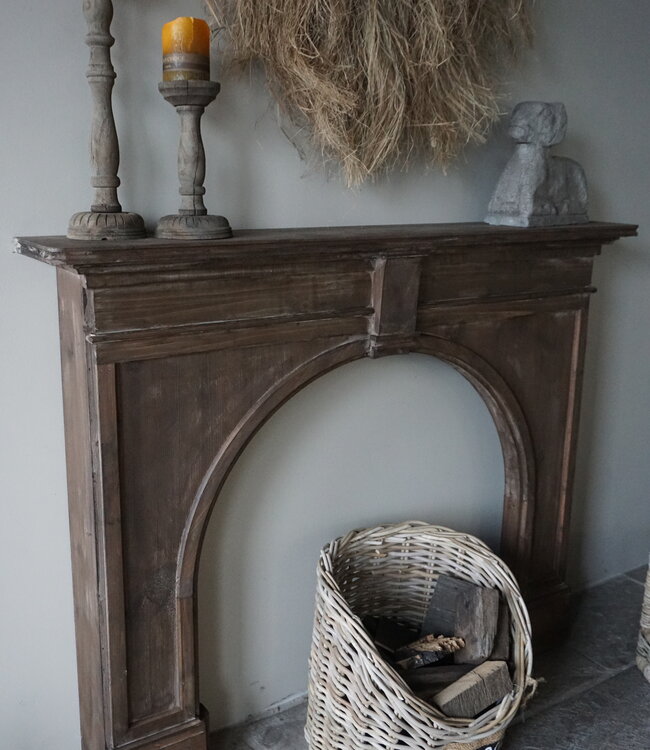 Rene Houtman Sfeervolle Houten Schouw | Bruin | H104 x B130 x D21 cm