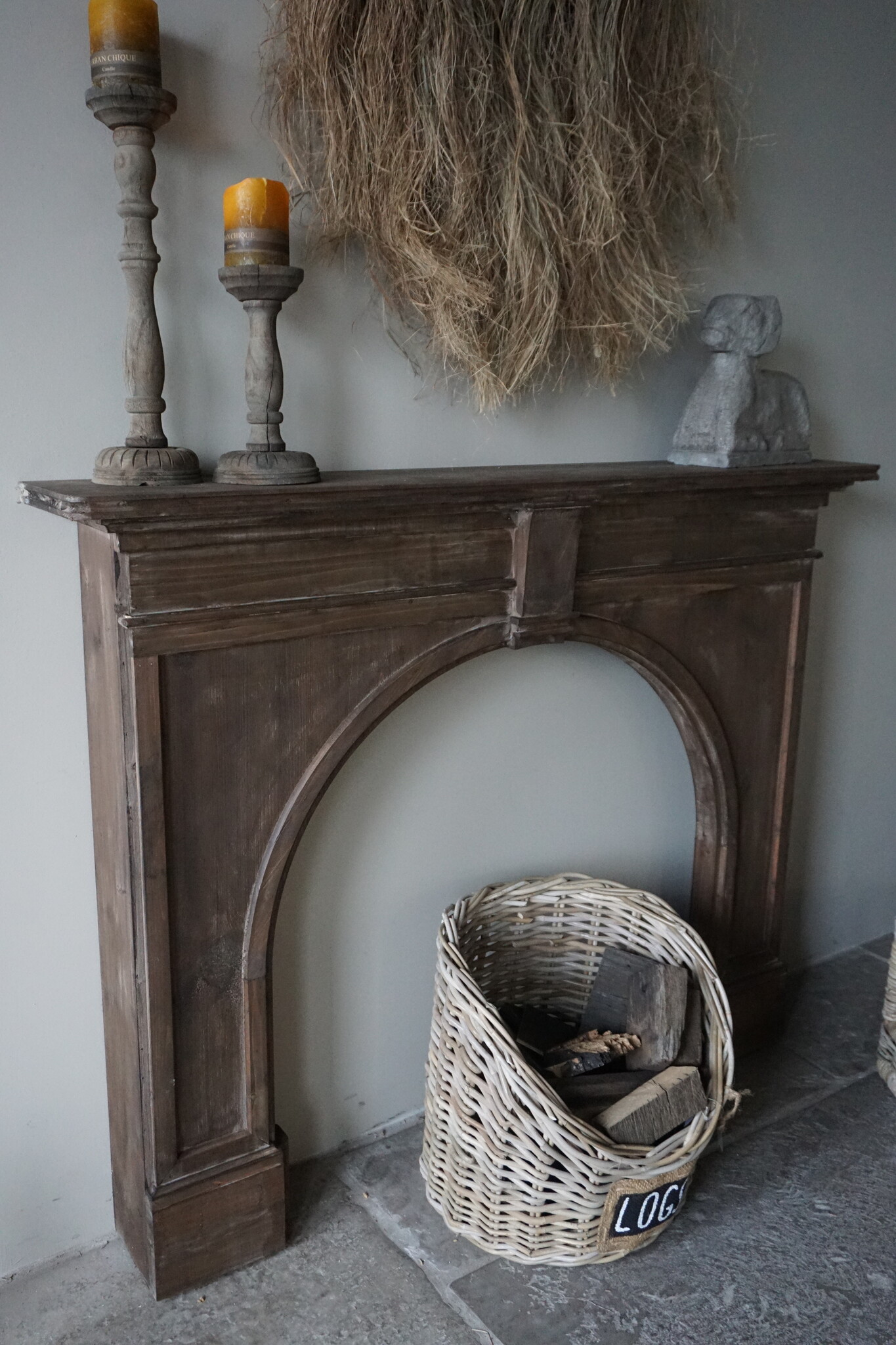 Rene Houtman Sfeervolle Houten Schouw | Bruin | H104 x B130 x D21 cm