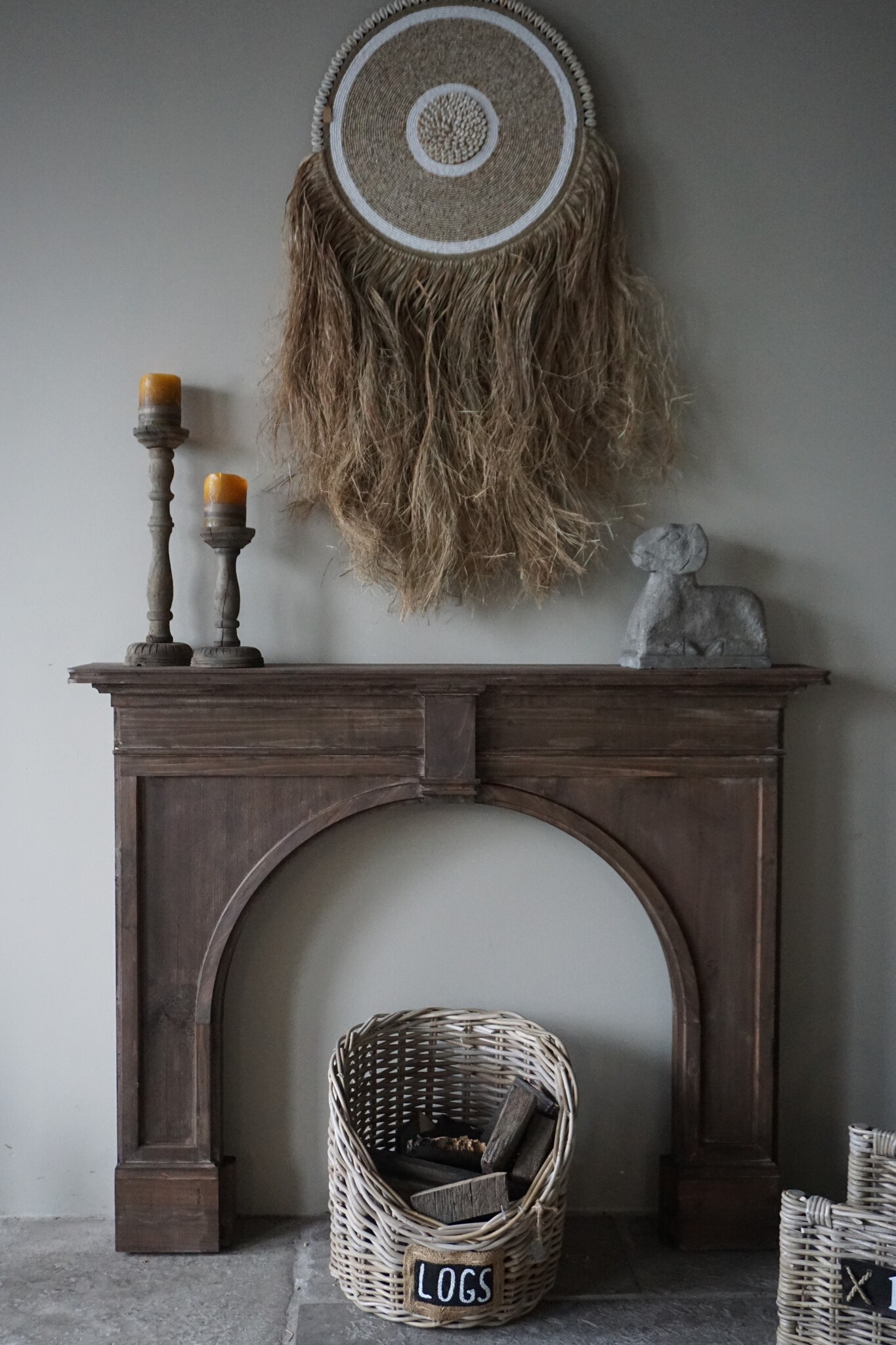 Rene Houtman Sfeervolle Houten Schouw | Bruin | H104 x B130 x D21 cm