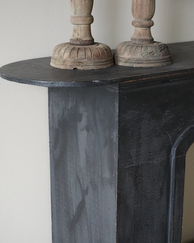 Rene Houtman Sfeervolle Houten Schouw | Zwart | H101 x B125 x D28 cm