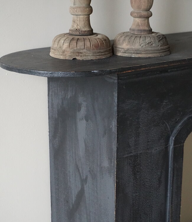 Rene Houtman Sfeervolle Houten Schouw | Zwart | H101 x B125 x D28 cm