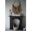 Sfeervolle Houten Schouw | Zwart | H101 x B125 x D28 cm
