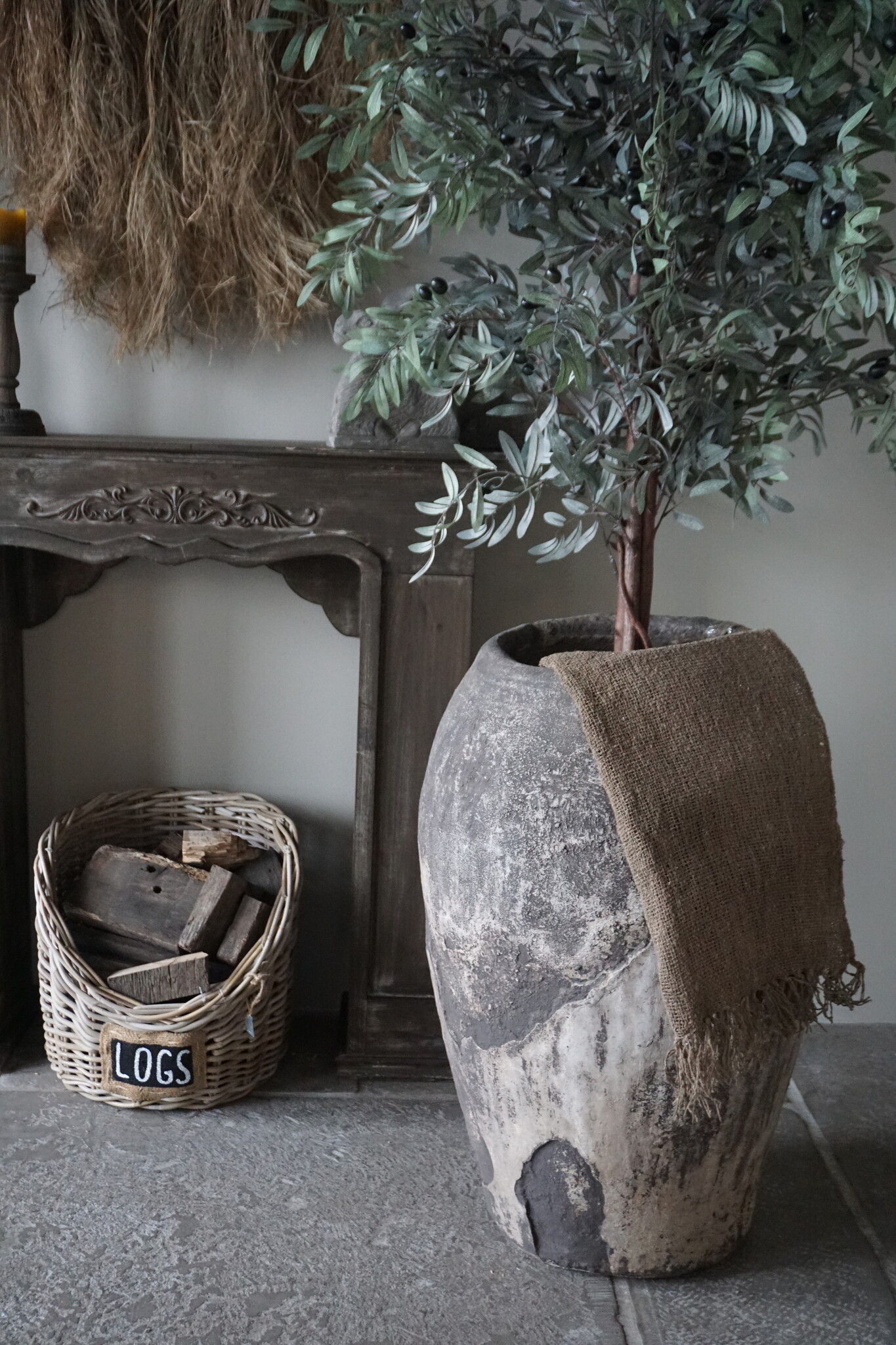 Rene Houtman Leemdoek | Taupe | L150 x B59 cm