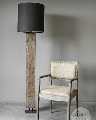 Be-Uniq Vloerlamp Dehli | Hout | H185xB45xD45 Cm