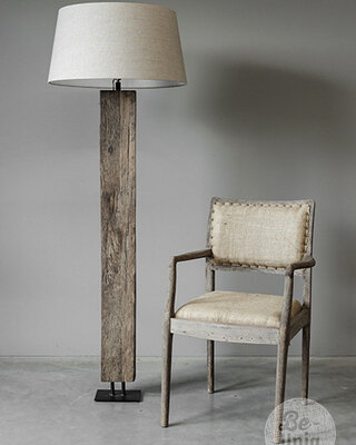 Be-Uniq Vloerlamp Dehli | Hout | H170xB60xD60 Cm